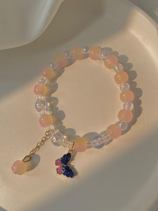 Butterfly in the paradise bracelet- sunset hues