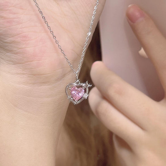 Heart of Pink Necklace