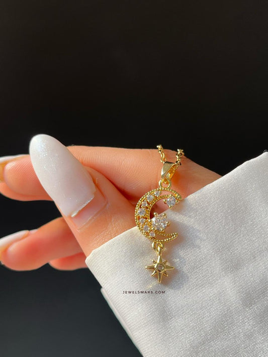 Moon Star Lover Necklace