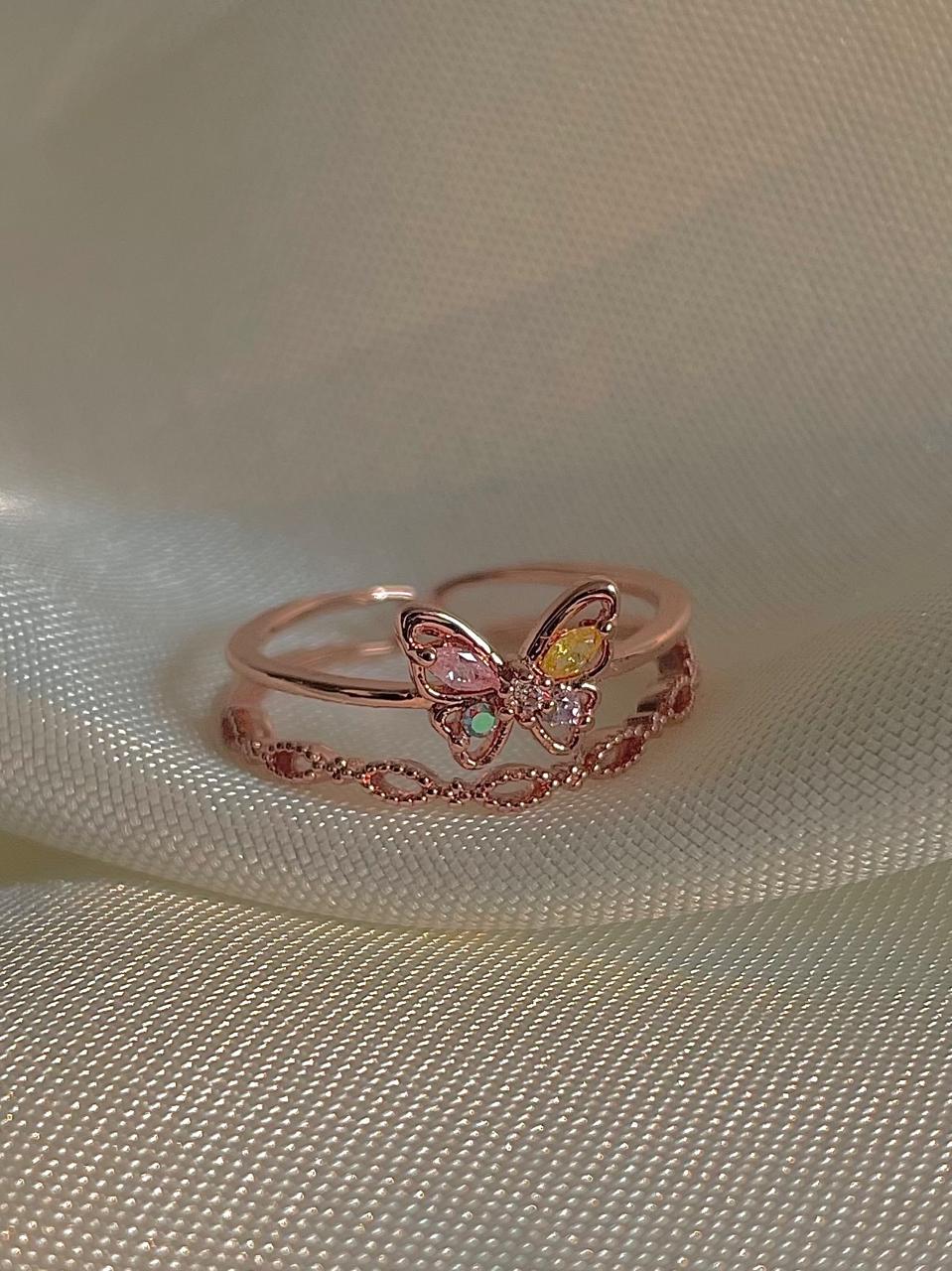 Dreamland Rings Dreamland Butterfly Chain Ring โ Jewelsmars