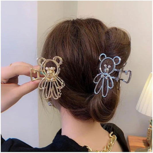 Teddy Hair Claw Clip