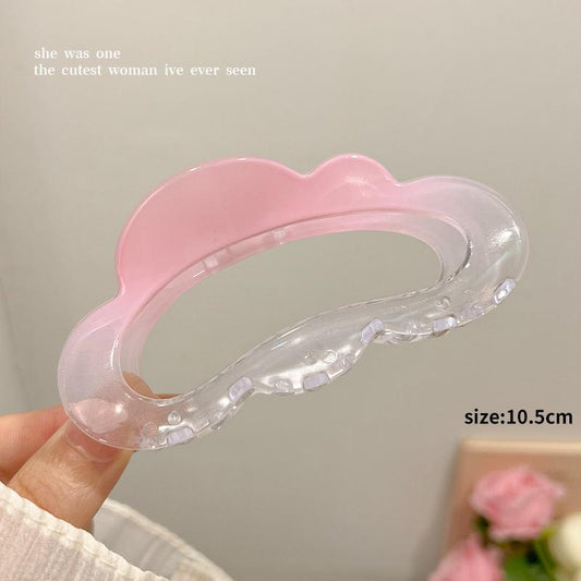 Ombré Effect Cloud Claw Clutcher- pink