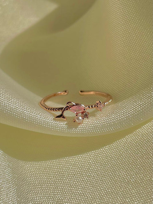 Fish in the Sea Dreamy Ring-pink