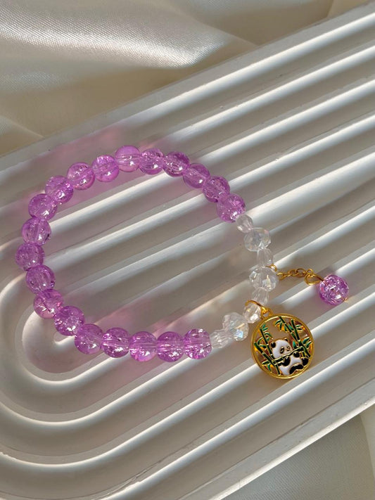 Panda Bracelet- purple