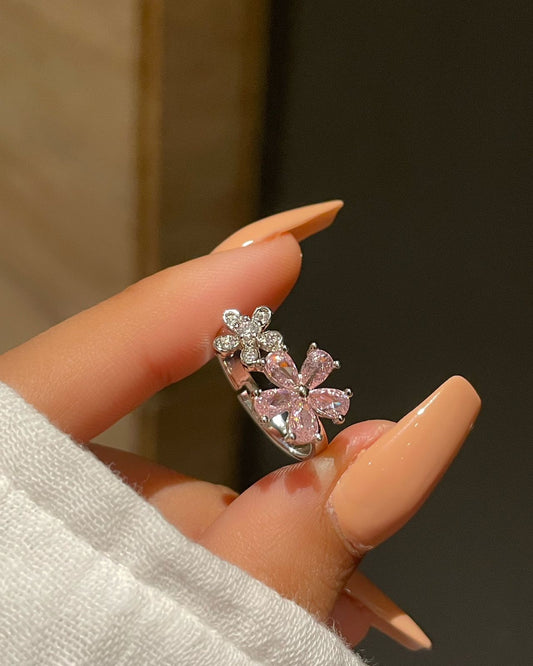 Bloom Flower Ring- pink