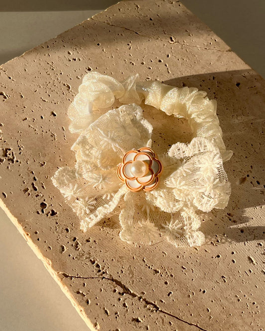 Floral Bow Dreamy Scrunchie