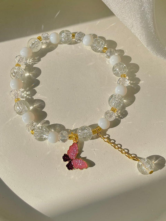 Angel Butterfly Bracelet - white