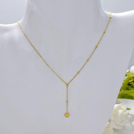 Minimal Heart Drop Necklace