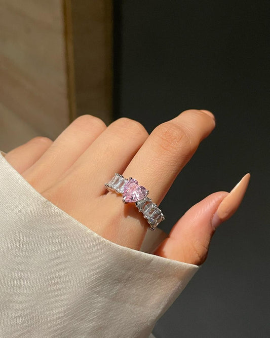 Frozen Heart Ring- pink