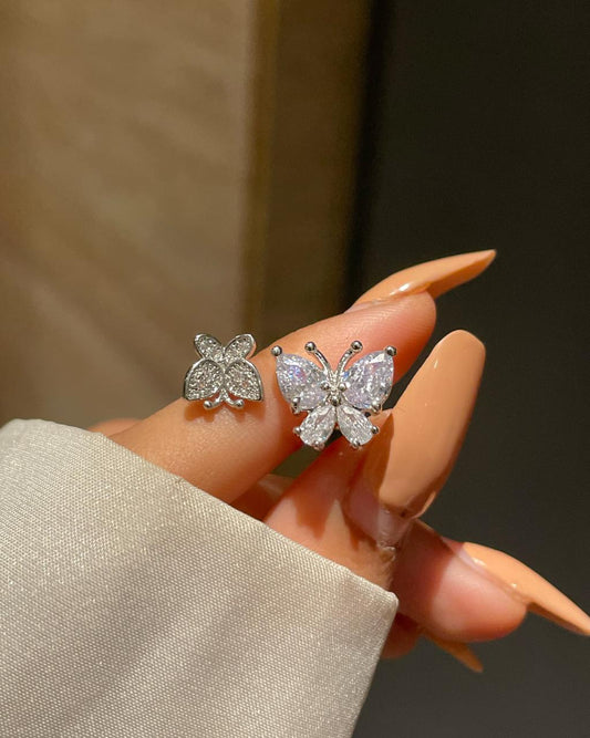 Dual Butterflies Ring