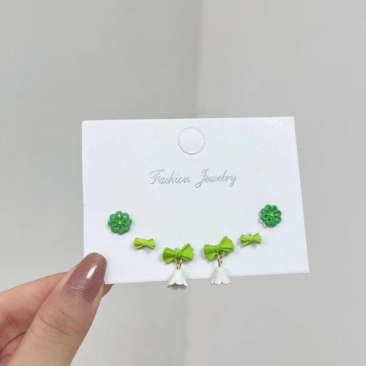 Green Earrings Combo