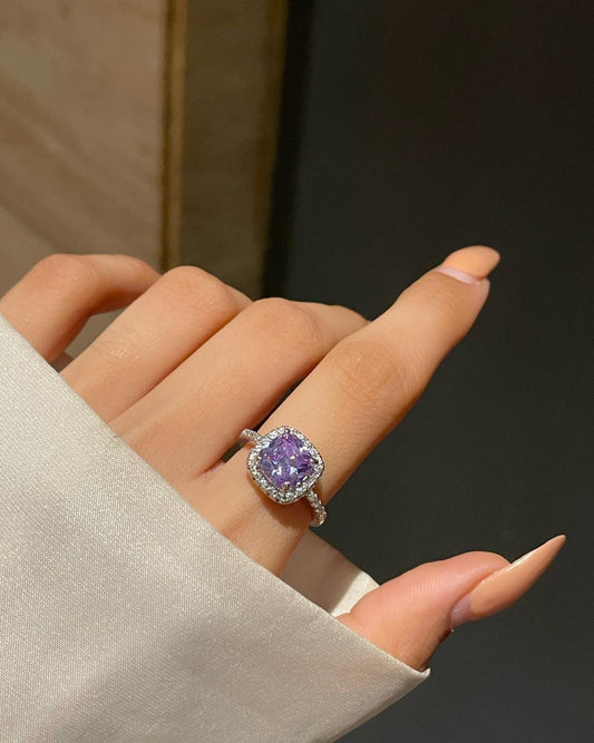 Charlotte Promise Ring - purple