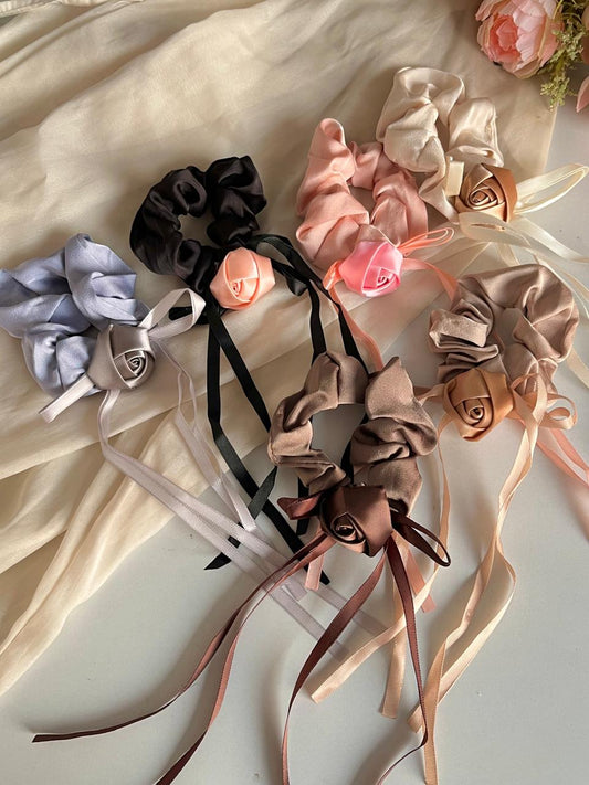 Rose Hairtie Scrunchies