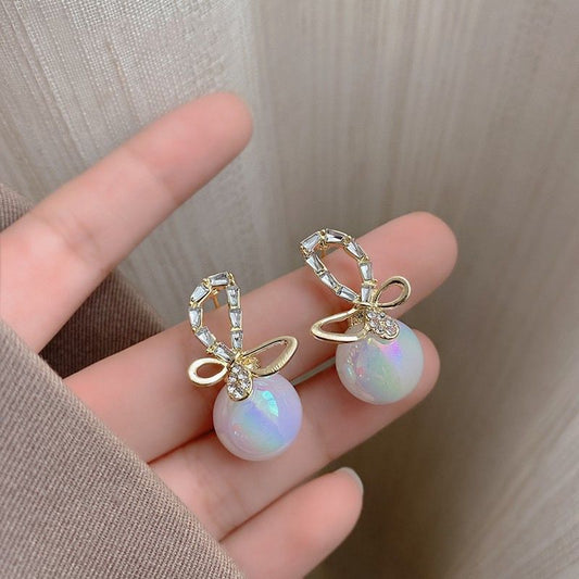 Butterfly Pearl Earrings