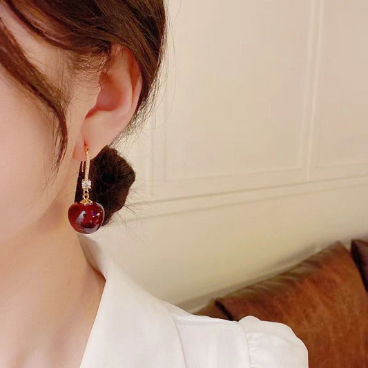 Cherry Drop Earrings