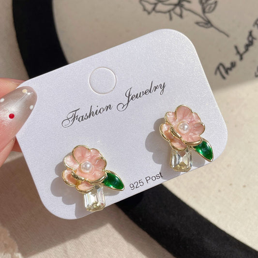 Dream Flower Earrings- pink