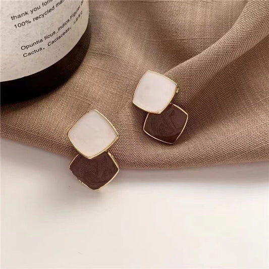 Brown Statement Earrings