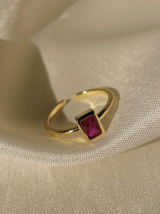 Modest Ring- deep pink