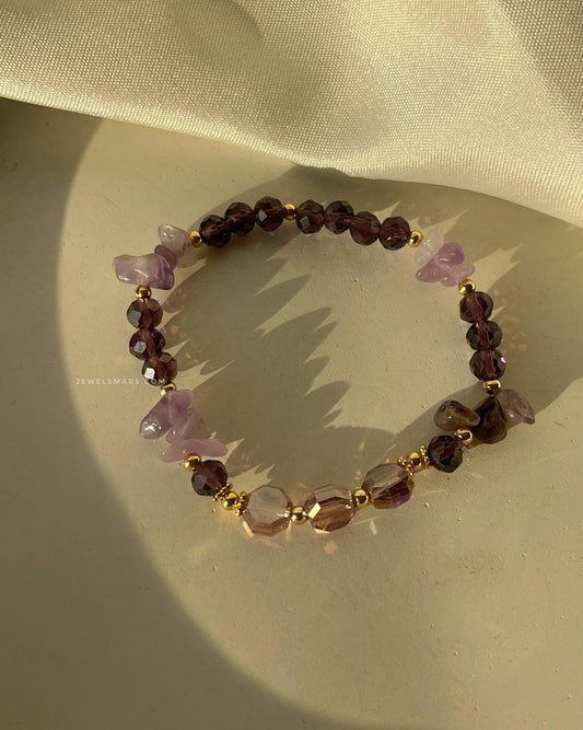 Amethyst Beaded Bracelet