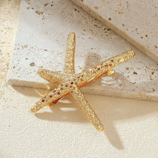 Metal Starfish Hairclip