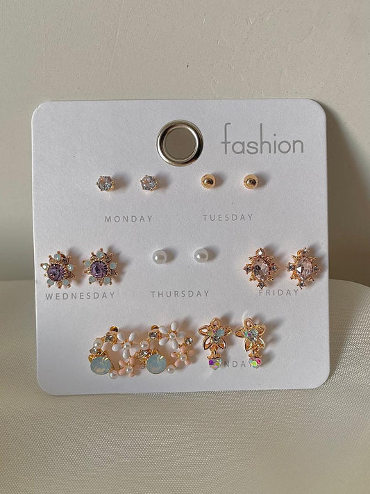 Floral Destiny Earrings Combo