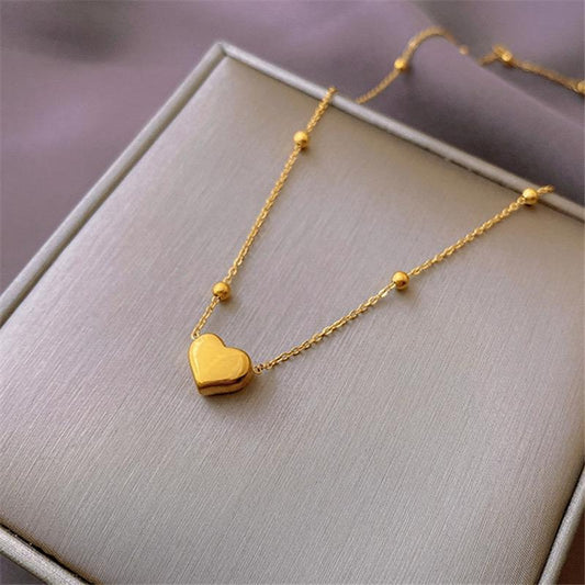 Korean Heart Necklace [stainless steel]