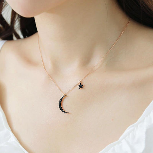 Moon Star Love Necklace