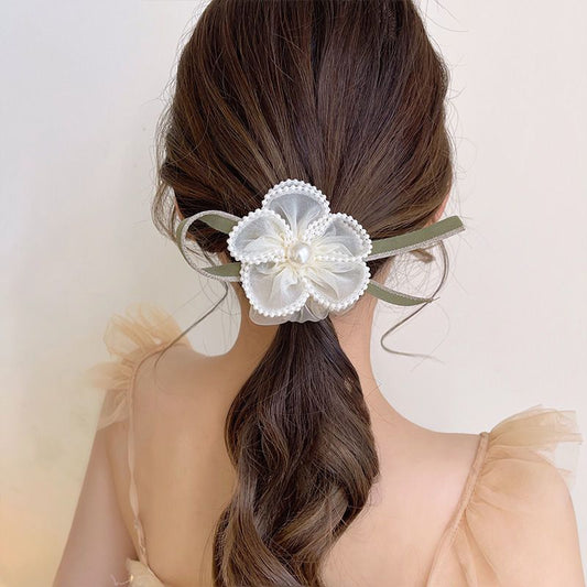 Princess Floral Hairtie (handmade)