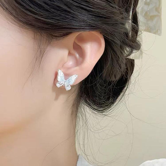 Crystal Butterfly Earrings