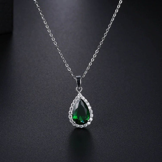 Drop of Jade Necklace