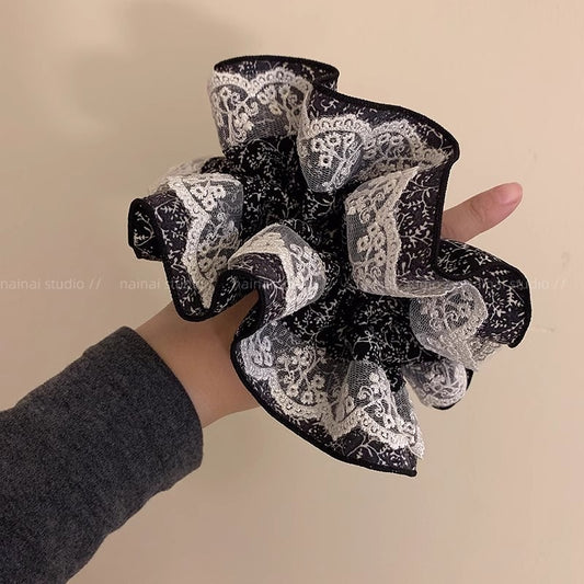Vintage Elegance Lace Scrunchie