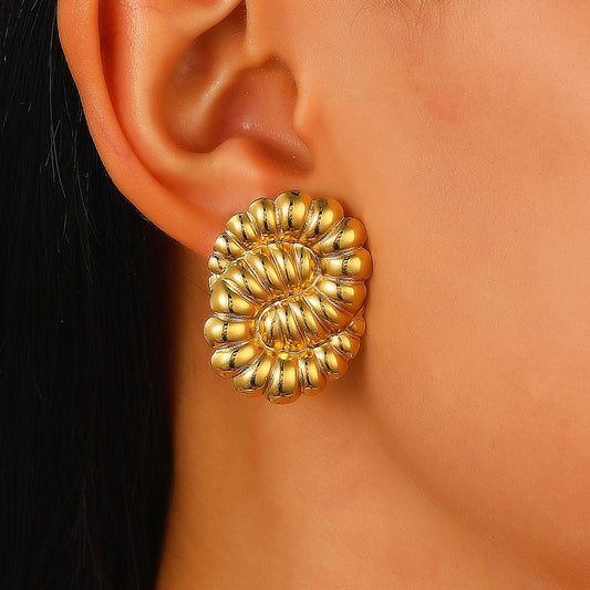 Cocooned in Gold Earring