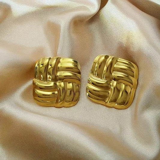 Gold Addiction Chunky Earrings