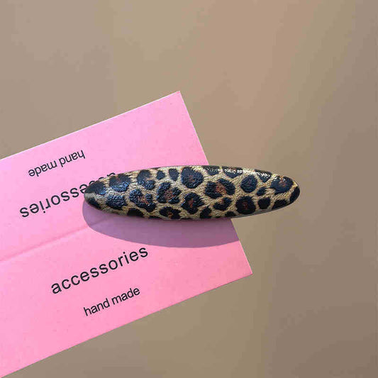 Fiesty Girly Cheetah Hair Clip