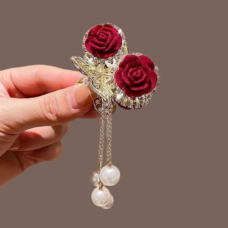 Red Riding Rose Hair Claw – Jewelsmars