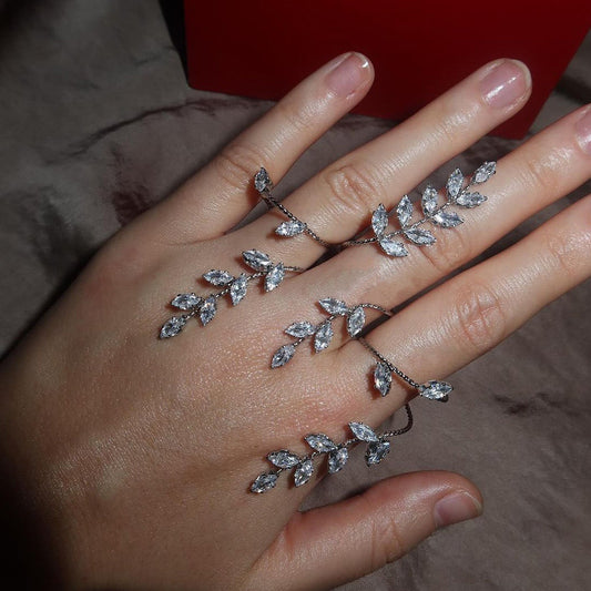 Leafy Luster Luxe Hand Jewellery