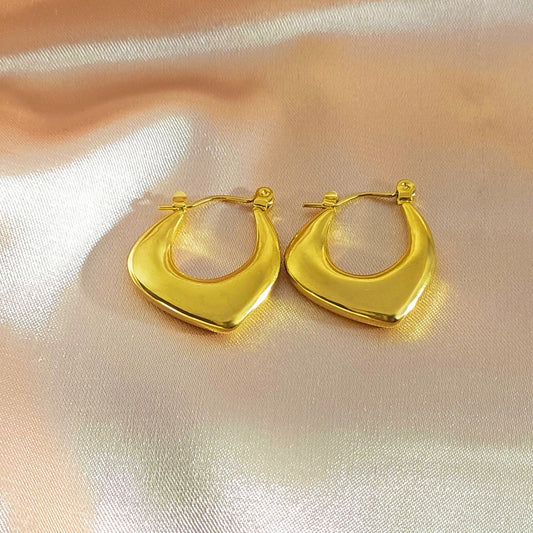 Halo Gold Hoops