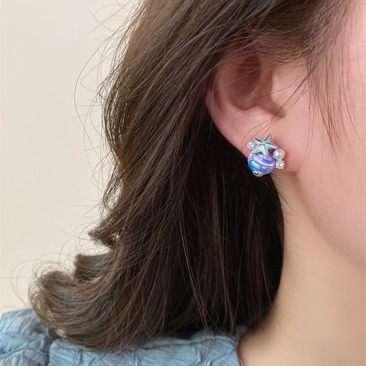 Underwater Pearl Earrings