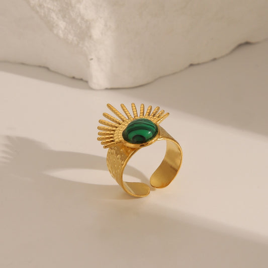 Emerald Blaze Luxe Ring