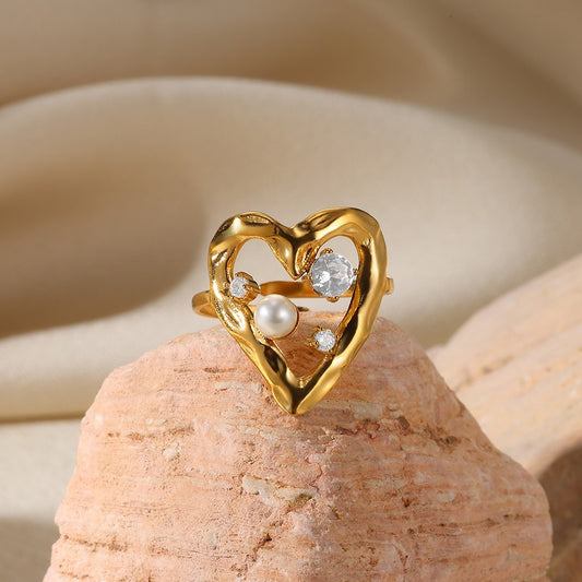 Golden Promise Pearl Ring