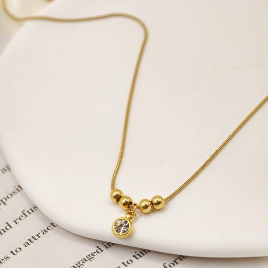 Gilded Beads Necklace