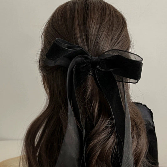 Velvet Veil Hair Bow