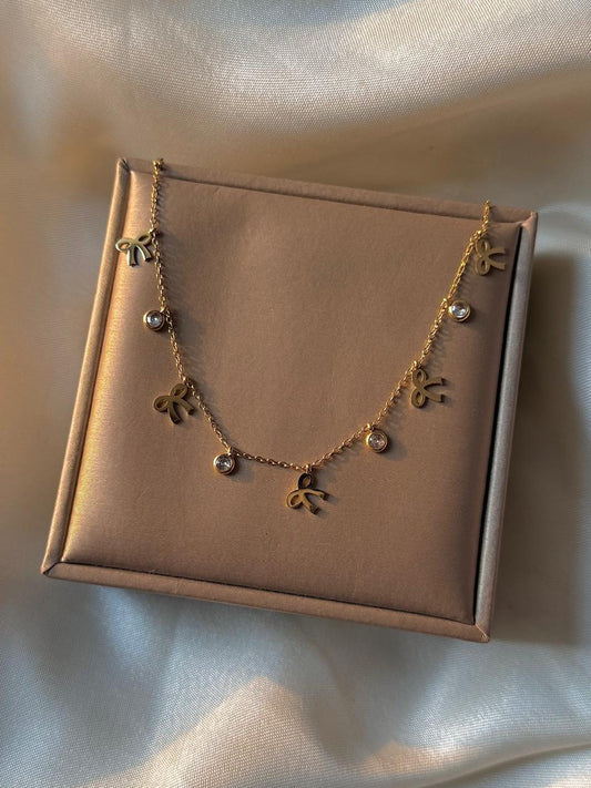 Lana Del Ray Bow Necklace