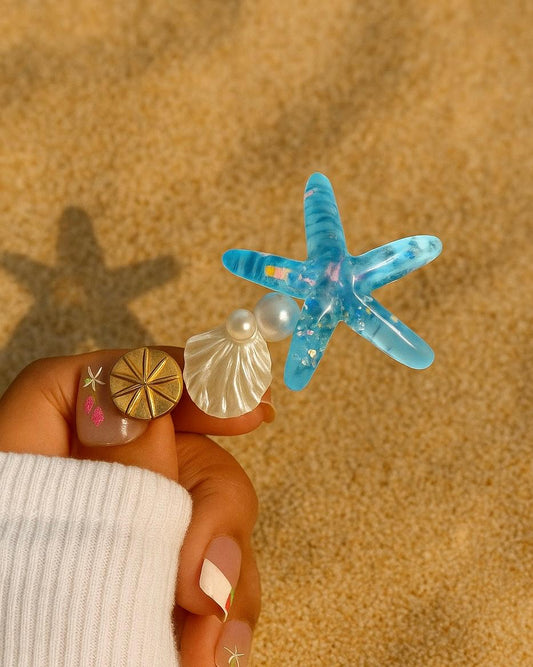 Hawaiian-blue Pearl Hairclip