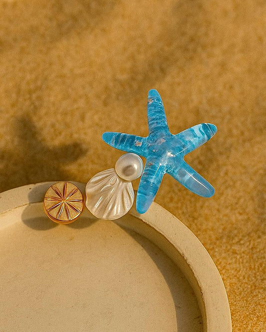 Hawaiian-blue Pearl Hairclip