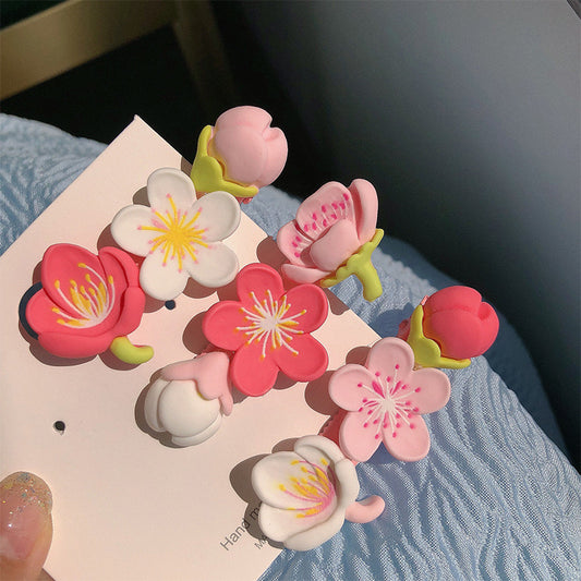 Blushcore Floral Hair Clips