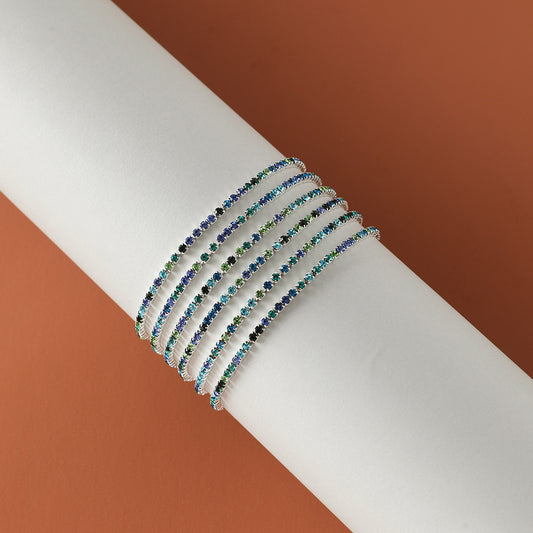 Shimmers of Blue Bracelet Set