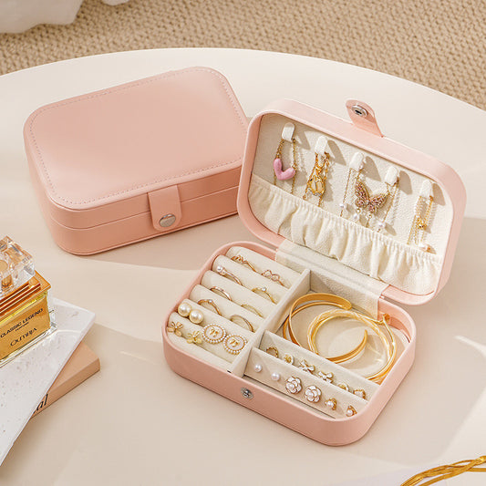 Pretty Pink Solid Jewellery Organiser