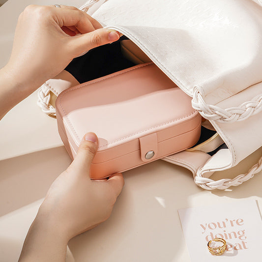 Pretty Pink Solid Jewellery Organiser