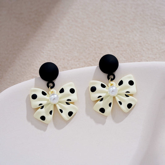 Freckled Bow Earrings